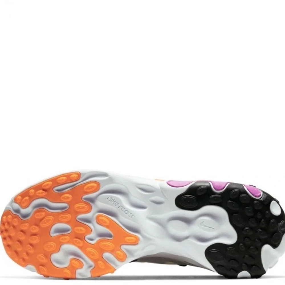 NIKE React Presto Print Big Kids' Shoes Black-Total Orange Tennis Shoes Sneakers
